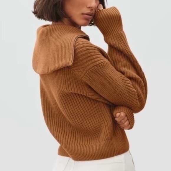 Everlane Set|Chunky Zip Cardigan & Pima Micro-rib Tee|Small - Picture 3 of 12